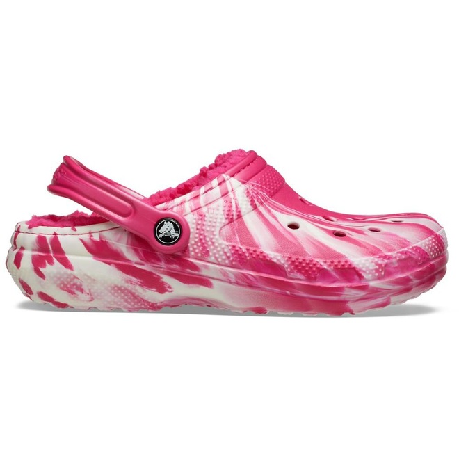 Sandália Unissex Crocs Cls Lined Clog Glow Dark Mbld Dragon Fruit - Foto 1