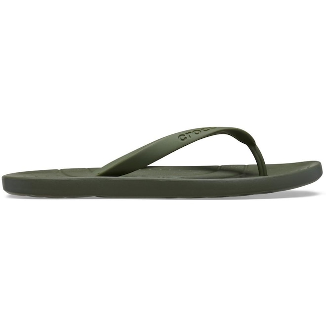 Chinelo Unissex Crocs Flip Army - Foto 1