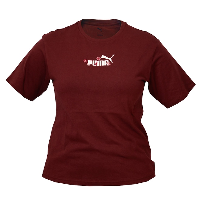 Camiseta Puma Essencial Nature 2.0 Relaxed - Feminino - Foto 1