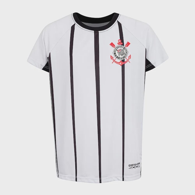 Camiseta Corinthians Coimbra Raglan Infantil - Foto 1