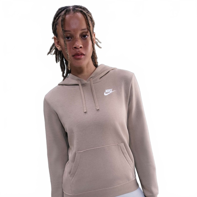 Blusão Nike Sportswear Club Fleece Feminino - Foto 1