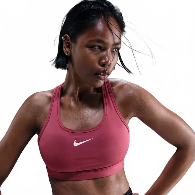 Top Nike Swoosh Feminino - Foto 1
