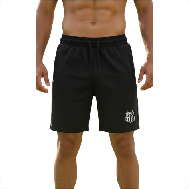 Bermuda Esportiva Santos Oficial Maré Alta Surf Center Masculina - Foto 1