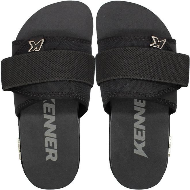 Chinelo Kenner Kivah Slide Solado Tratorado Masculina - Foto 1