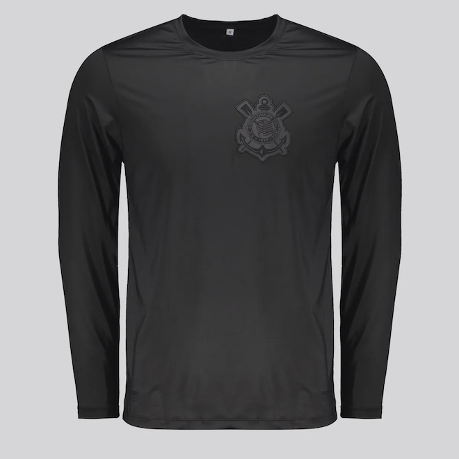 Camisa Corinthians Manga Longa UV Dry Masculina - Foto 1