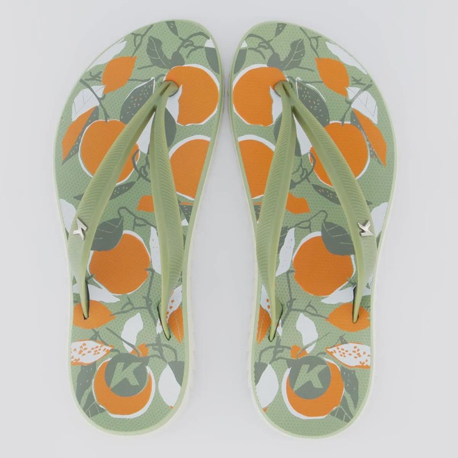 Chinelo Kenner Ibiza Laranjas Feminino - Foto 1