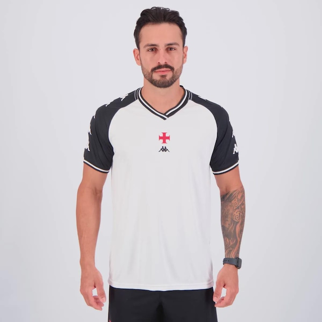 Camisa do Vasco da Gama Supporter Honor Kappa Masculina - Foto 1