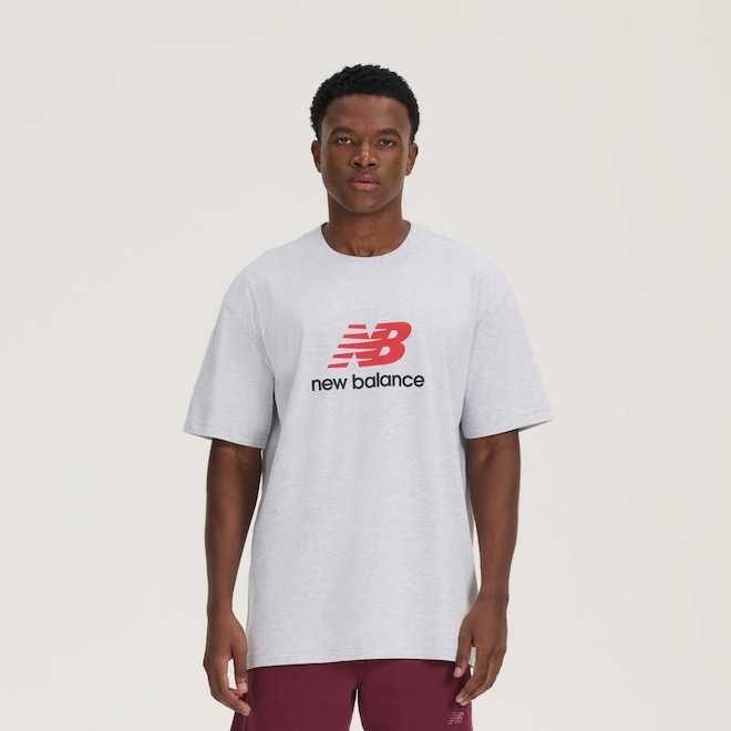 Camiseta New Balance Athletics Logo Masculina - Foto 1