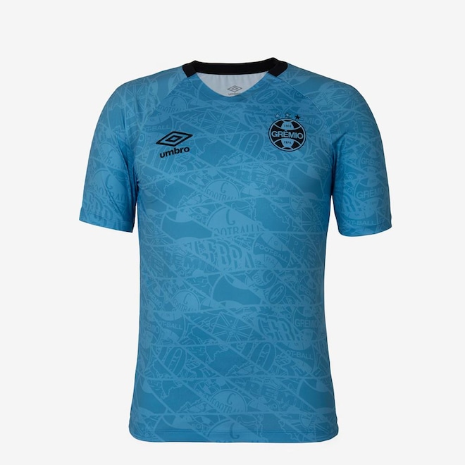 Camisa de Aquecimento do Grêmio 2025 Umbro Masculina - Foto 1