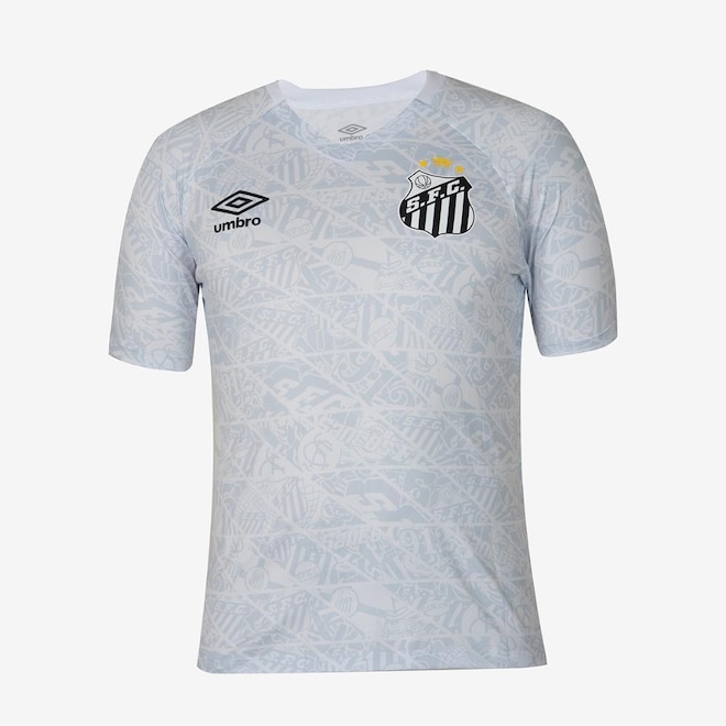 Camisa de Aquecimento do Santos 25/26 Umbro Masculina - Foto 1