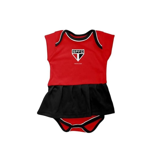Vestido Body Torcida Baby São Paulo Infantil - Foto 1