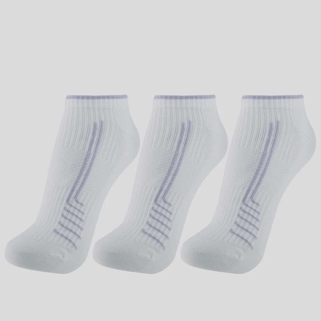 Kit Meia Lupo Sport Roma Cano Curto 3 Pares Unissex - Foto 1