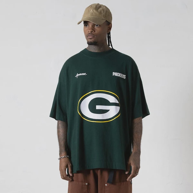 Camiseta Approve NFL II Packers Huge Masculina - Foto 1