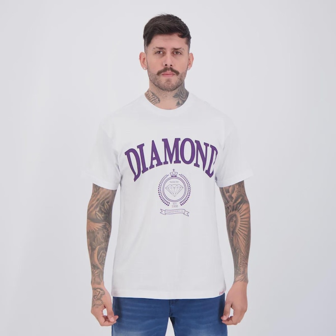 Camiseta Diamond College Crest Masculina - Foto 1
