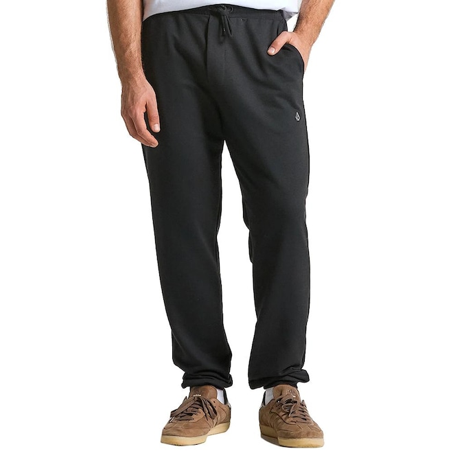 Calça de Moletom Volcom Single Masculina - Foto 1