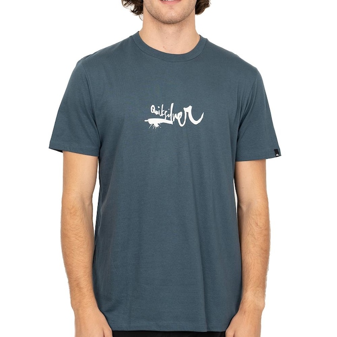 Camiseta Quiksilver Impaired Logo DNA PS SM26 Masculina - Foto 1