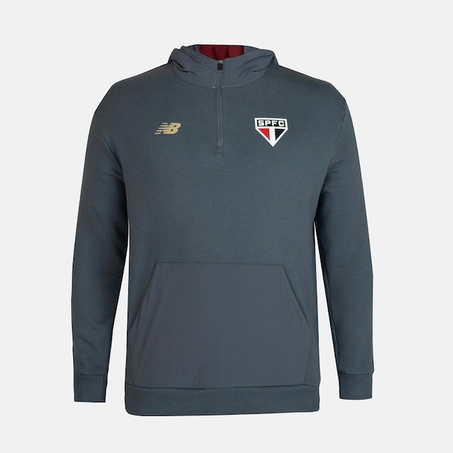 Blusão com Capuz New Balance Viagem Spfc 2025 Masculino - Foto 1