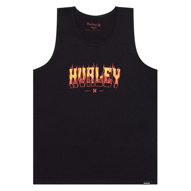 Camiseta Regata Hurley Flame SM26 Masculina - Foto 1