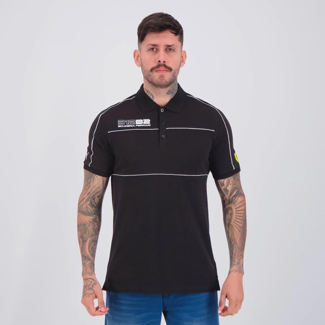 Camisa Polo Puma Ferrari Race Masculina - Foto 1