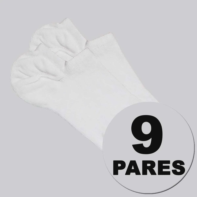 Kit Meia Sapatilha Lupo Invisível 9 Pares Unissex - Foto 1