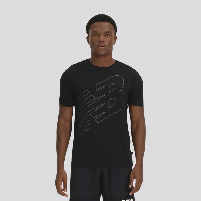 Camiseta New Balance Tenacity Logo Masculina - Foto 1