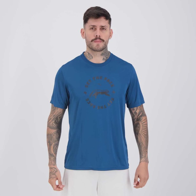 Camiseta Puma Graphic Run Slogan Tee Q1 Masculina - Foto 1