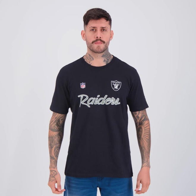 Camiseta New Era NFL Las Vegas Raiders All Core Masculina - Foto 1