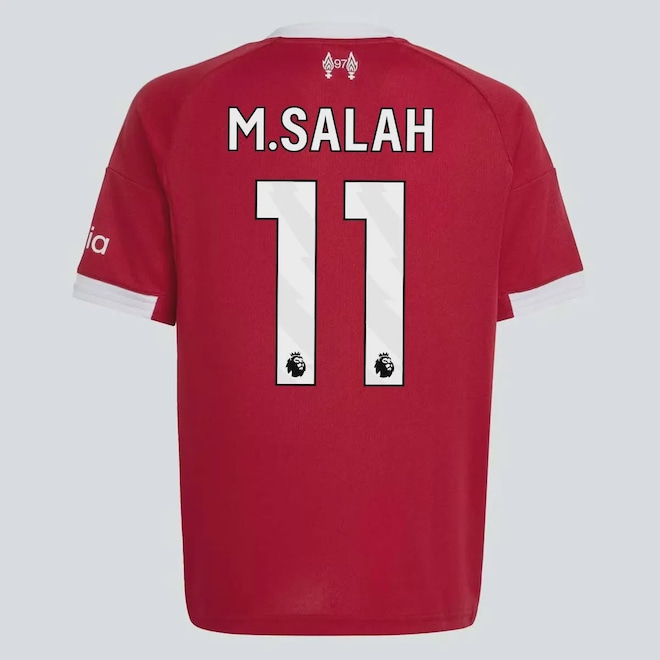 Camisa Liverpool I 2026 Adidas 11 M.Salah Infantil - Foto 1