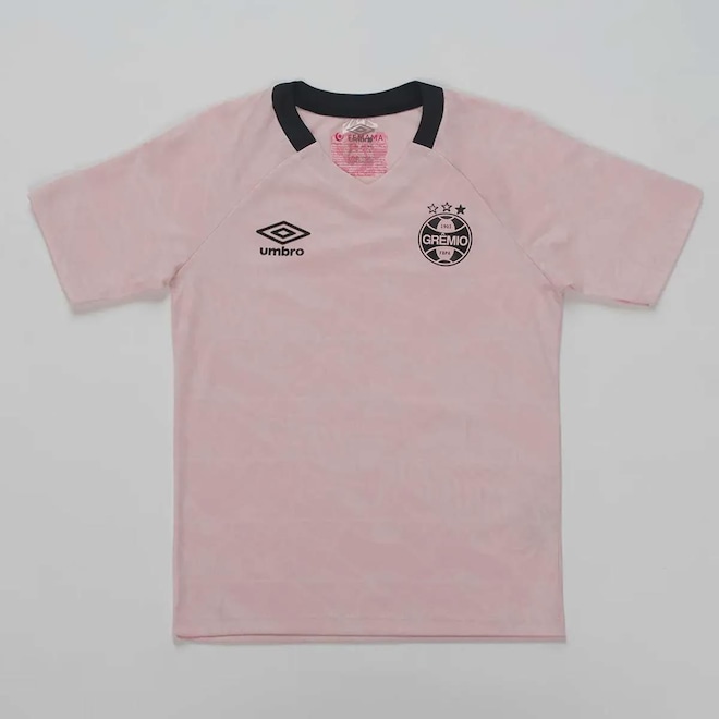 Camisa do Grêmio Outubro Rosa 2025 Umbro Infantil - Foto 1
