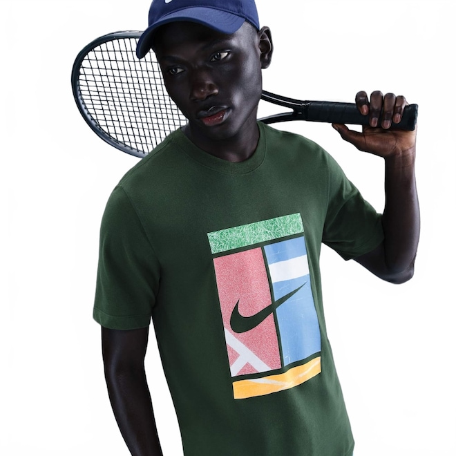 Camiseta Dri-FIT Nike Court Masculina - Foto 1