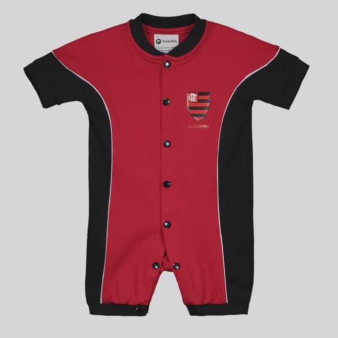 Macacão Meia Malha Curto Flamengo - Foto 1