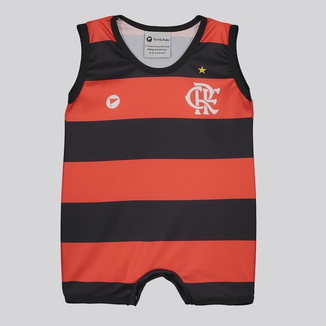 Macacão Regata Infantil Flamengo - Foto 1