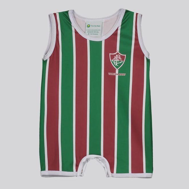 Macacão Regata Infantil Fluminense - Foto 1