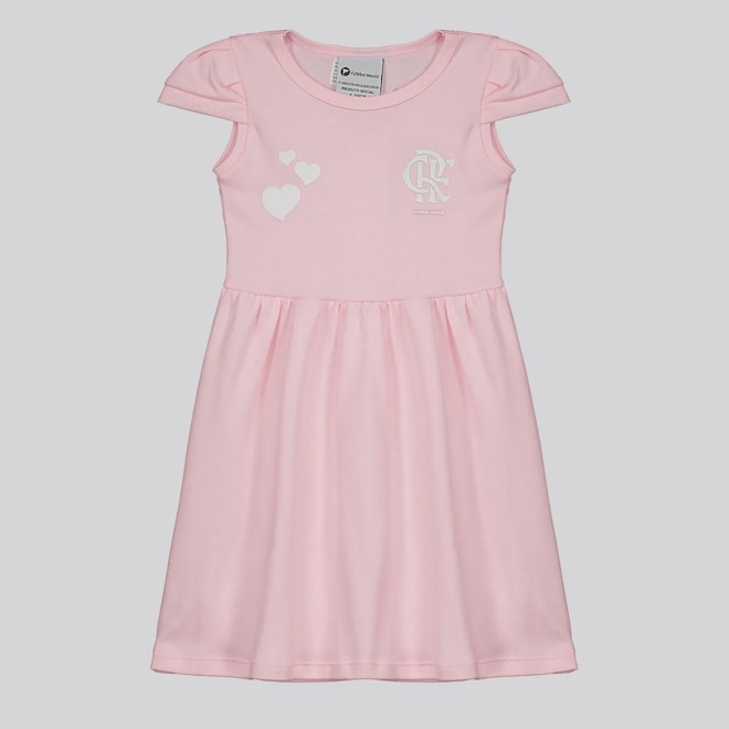 Vestido Flamengo Infantil - Foto 1
