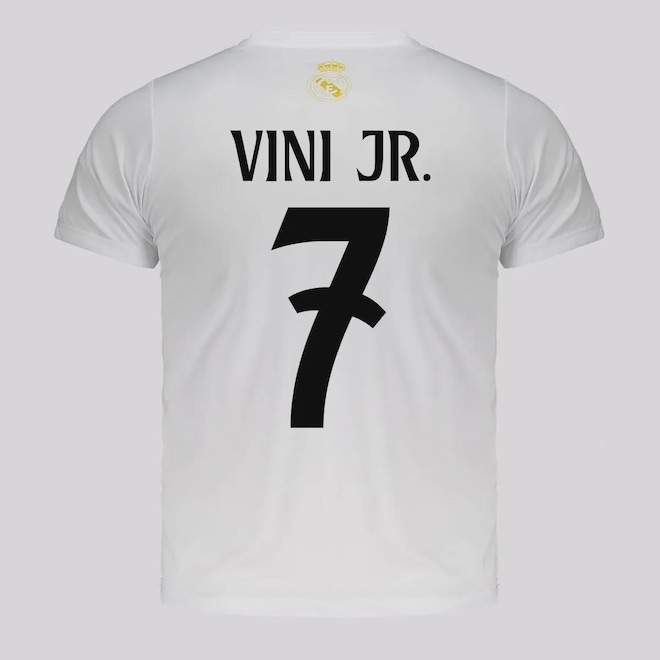 Camisa Real Madrid Soft 7 Vini Jr Infantil - Foto 1