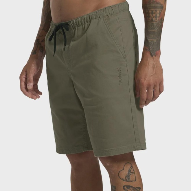 Bermuda Hurley Walk Flat Masculina - Foto 1
