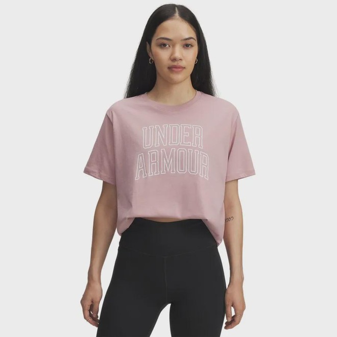 Camiseta Under Armour Sportstyle Rival Campus Feminina - Foto 1