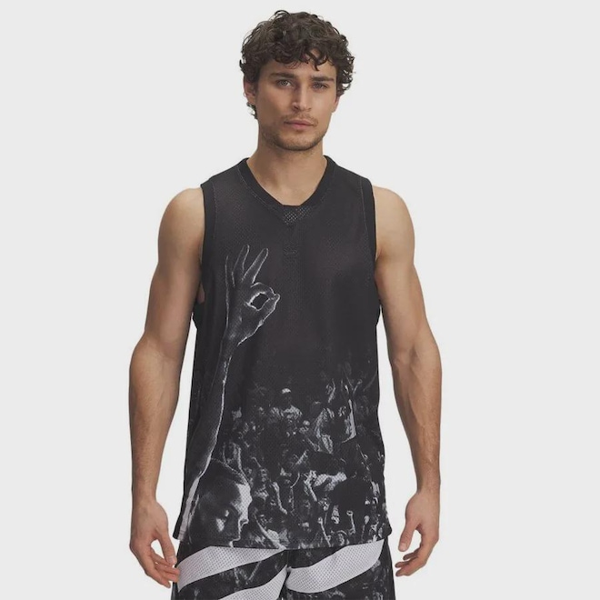 Camiseta Regata Under Armour Curry Signature Masculina - Foto 1