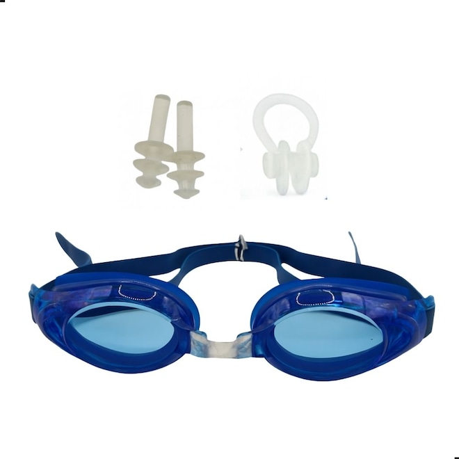 Kit Óculos de Natação Infantil Big com Narizeira e Protetores de Ouvido - Infantil - Foto 1