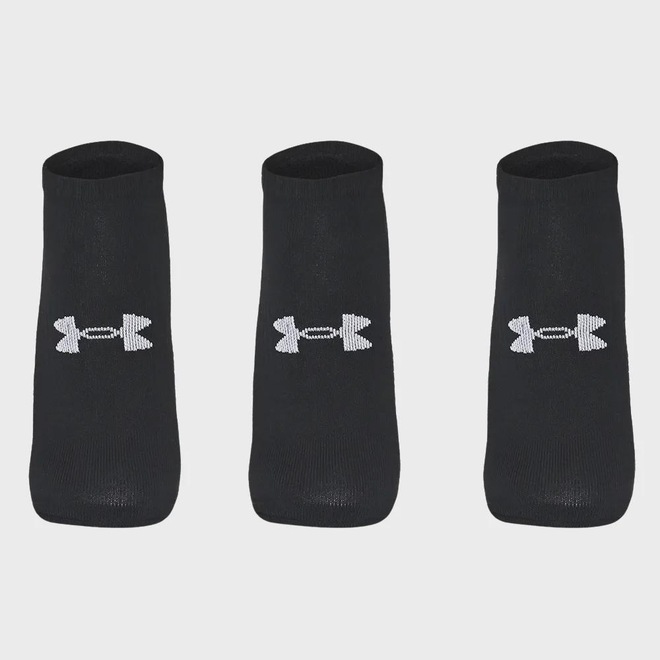 Kit 3 Pares de Meia Under Armour Core Cotton Cano Invisível Unissex - Foto 1