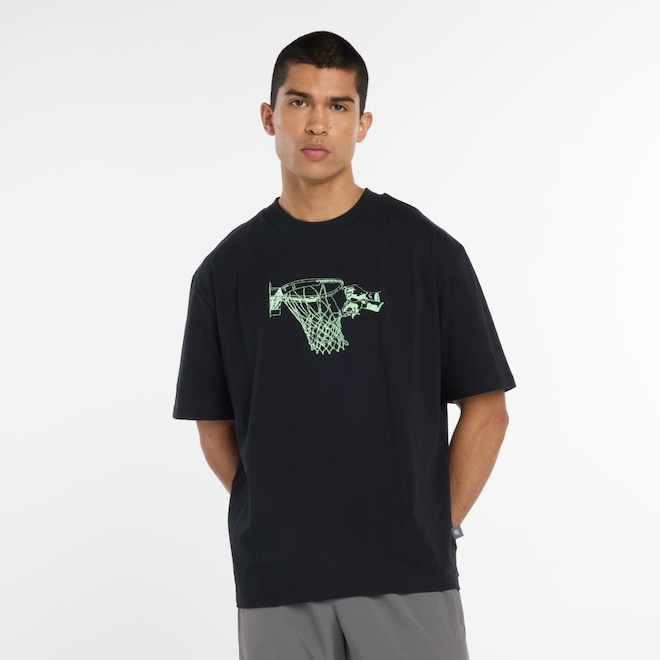 Camiseta New Balance NB Hoops Tradition Masculina - Foto 1