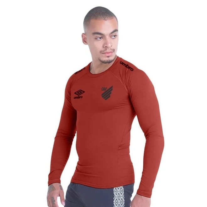 Camisa Térmica Clubes do Athletico Paranaense 20/21 Profissional Umbro Masculina - Foto 1