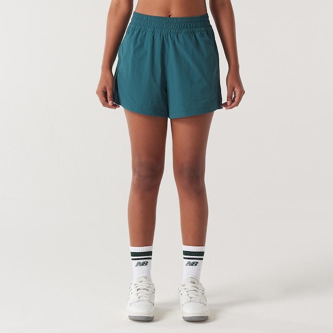 Short New Balance Trend Small Logo Feminino - Foto 1