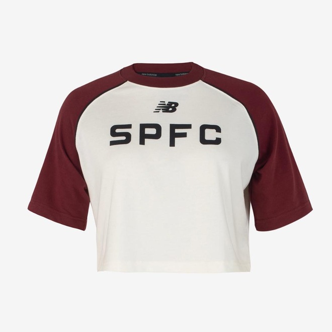 Blusa Cropped New Balance Spfc X Nb Feminina - Foto 1