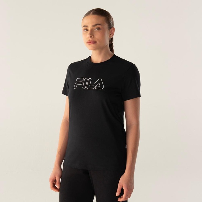 Camiseta Fila Regular Basic Outline Feminina - Foto 1
