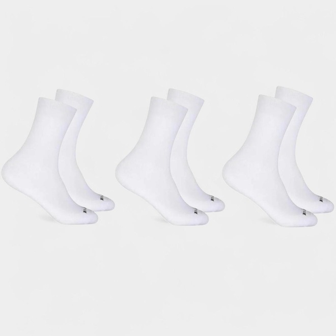 Kit 3 Pares de Meia Hoahi Cano Médio Unissex - Foto 1