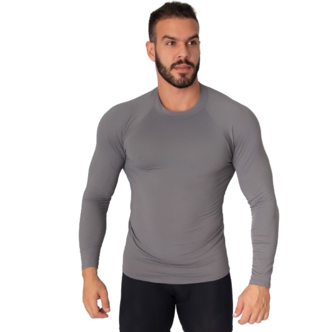 Camiseta Térmica Proteção UV Vekyo ML Masculina - Foto 1
