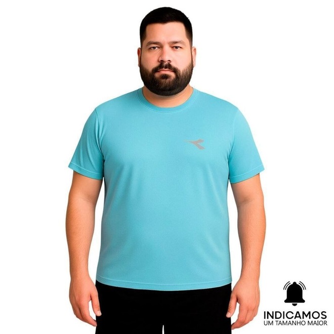 Camiseta Diadora Small Logo Plus Size Masculina - Foto 1