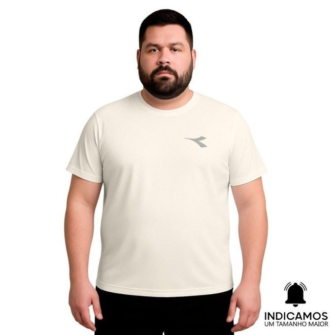 Camiseta Diadora Small Logo Plus Size Masculina - Foto 1
