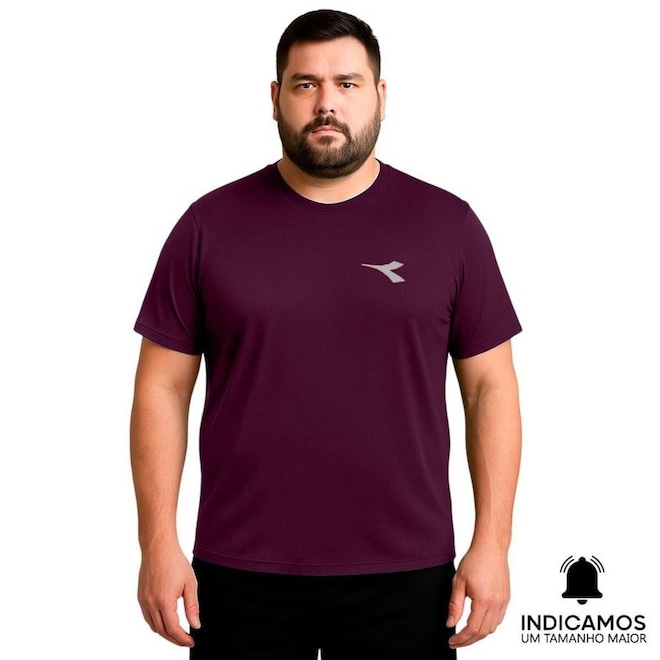Camiseta Diadora Small Logo Plus Size Masculina - Foto 1